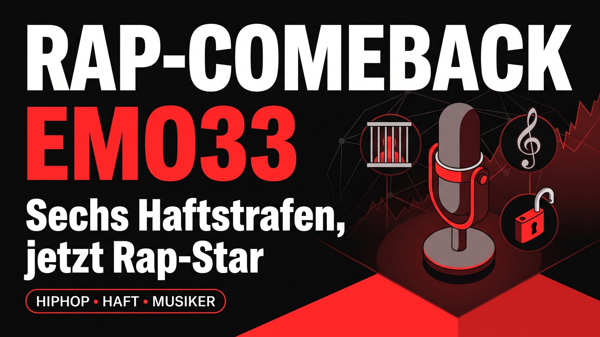 RAP-COMEBACK EMO33: Sechs Haftstrafen, jetzt Rap-Star