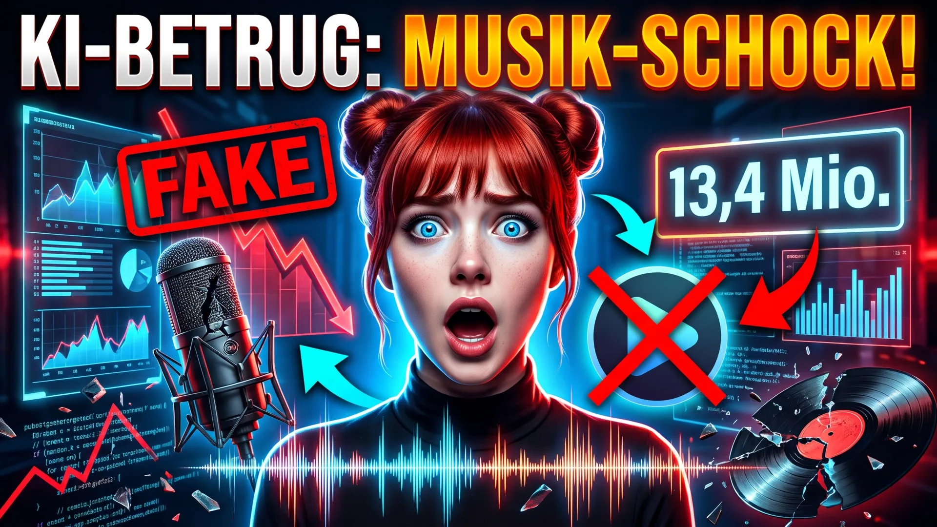 KI-BETRUG: MUSIK-SCHOCK! 13,4 Mio.: KI-Betrug Musik Streaming Künstler Einnahmen