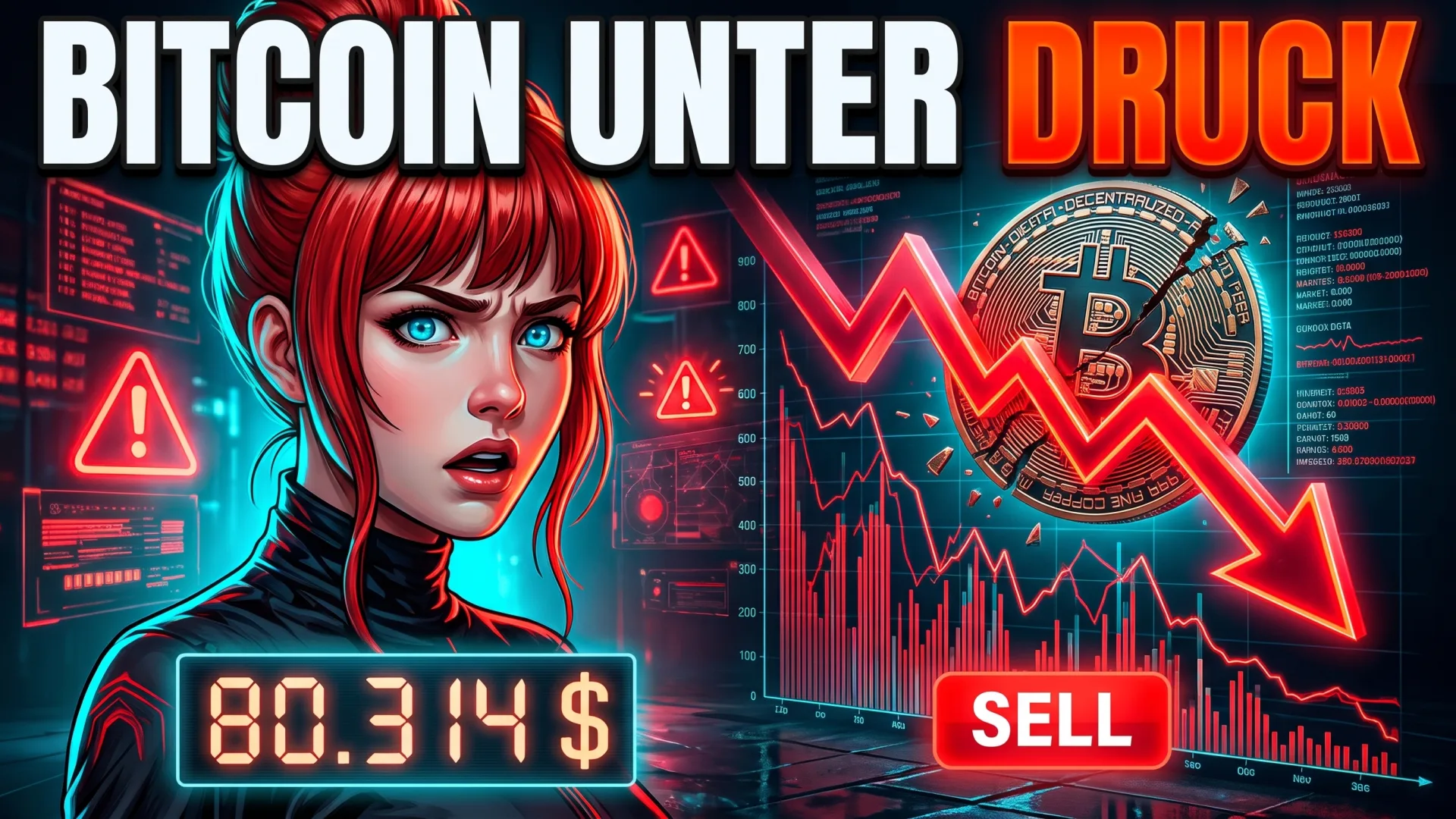 BITCOIN UNTER DRUCK 80.314 $: Bitcoin, Markt, Unsicherheit, Abflüsse, ETFs