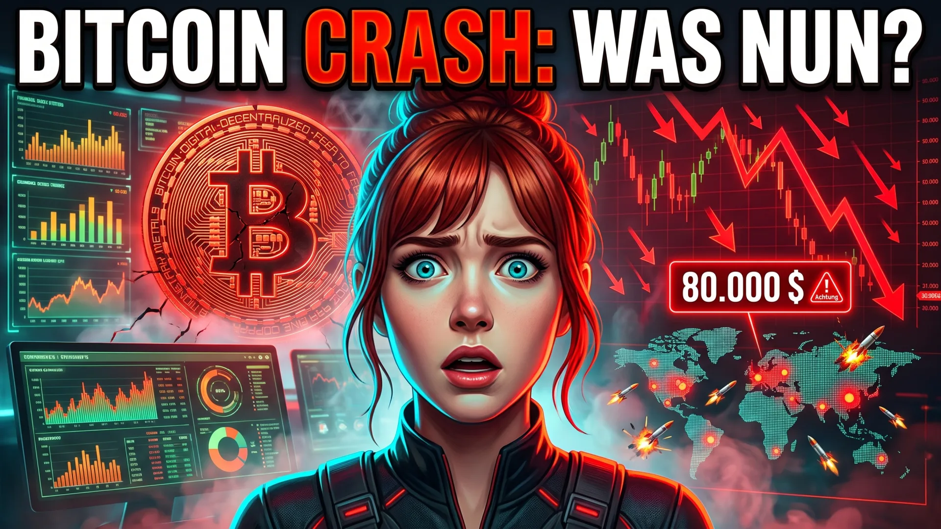 BITCOIN CRASH: WAS NUN? 80.000 $: Bitcoin Preis Absturz, Geopolitik, Makroökonomie
