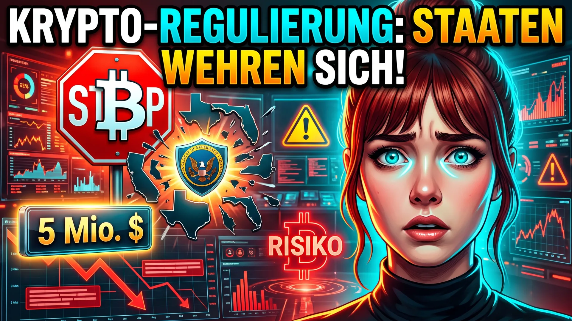 KRYPTO-REGULIERUNG: STAATEN WEHREN SICH! 5 Mio. $: Krypto Regulierung, Anlegerschutz, SEC, DFPI Konflikt