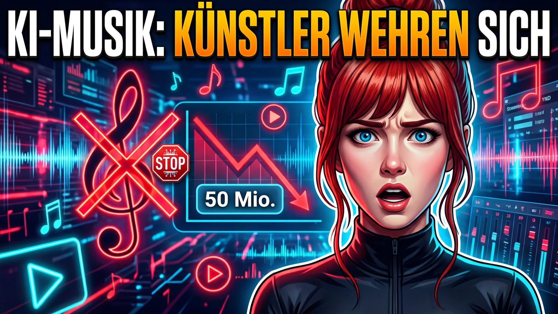 KI-MUSIK: KÜNSTLER WEHREN SICH 50 Mio.: KI-Musik Boykott Künstler wehren sich