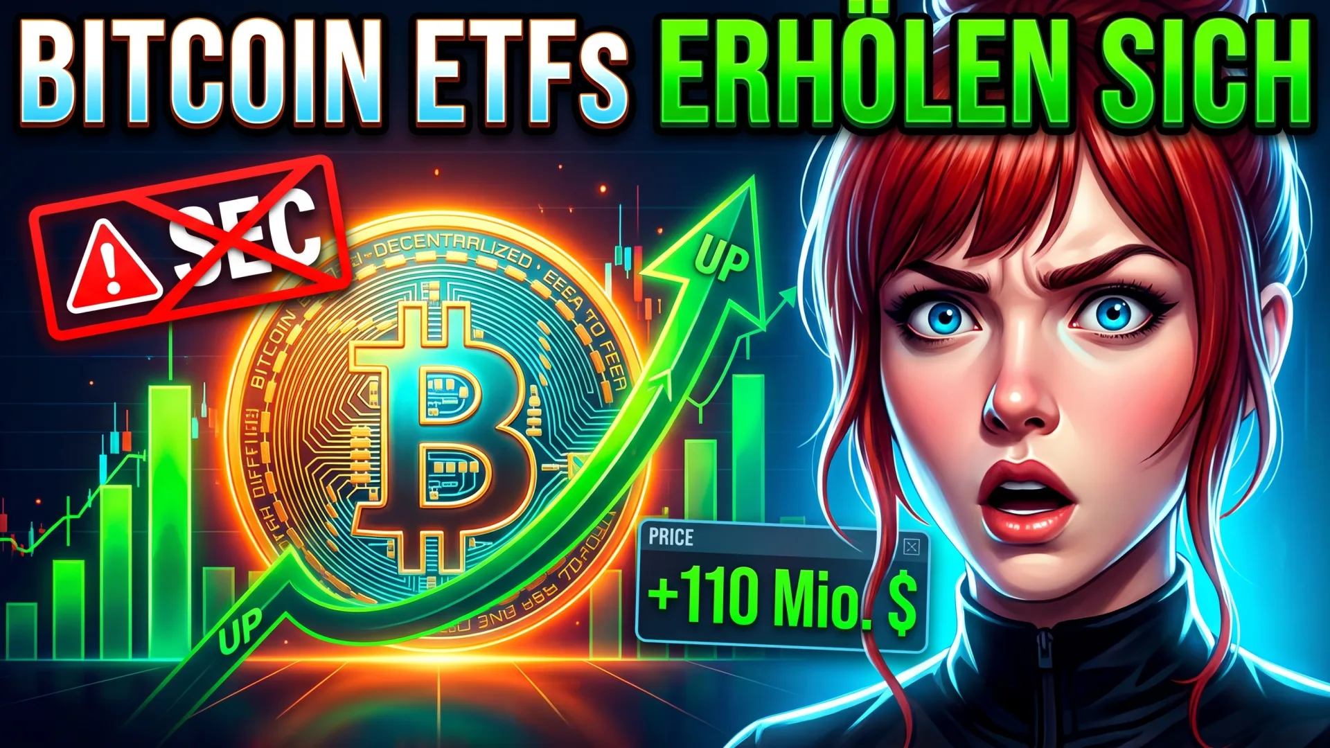 BITCOIN ETFS ERHOLEN SICH +110 Mio. $: Bitcoin ETFs, Erholung, Zuflüsse, Krypto-Regulierung