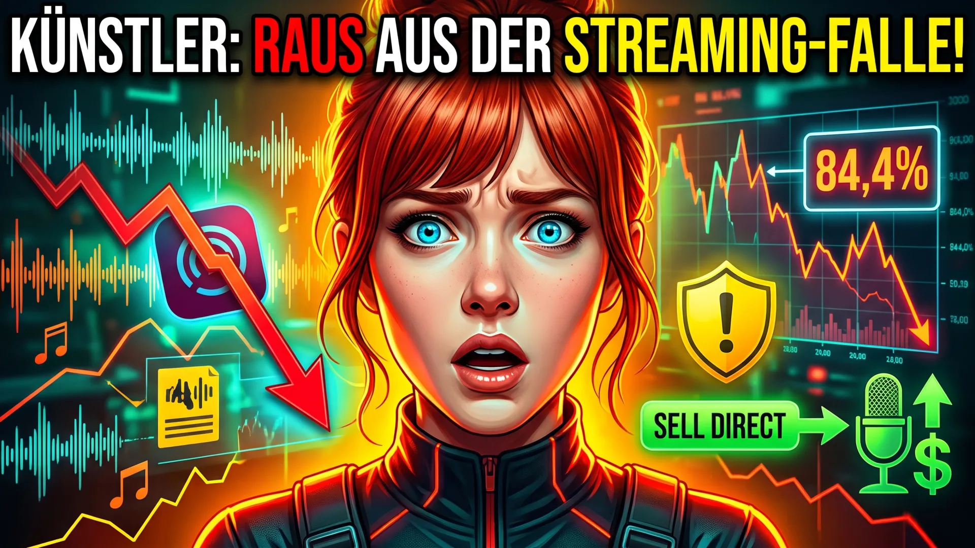KÜNSTLER: RAUS AUS DER STREAMING-FALLE! 84,4%: Direktverkauf Musik Streaming-Dienste