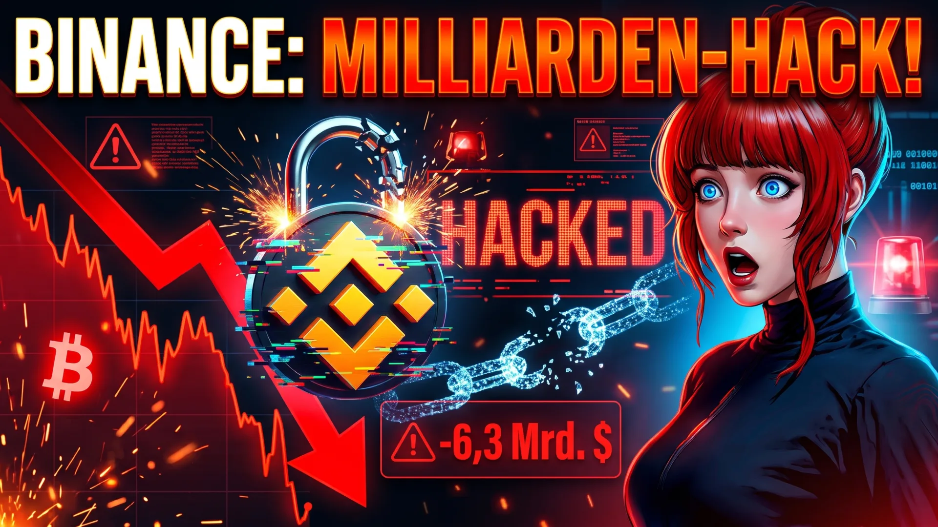 BINANCE: MILLIARDEN-HACK! 6,3 Mrd. $: Krypto-Hack, Binance, Bitcoin-Preissturz, Milliardenverlust